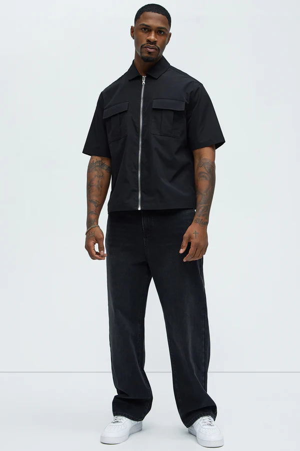 Another Good Night Baggy Jeans - Black Wash