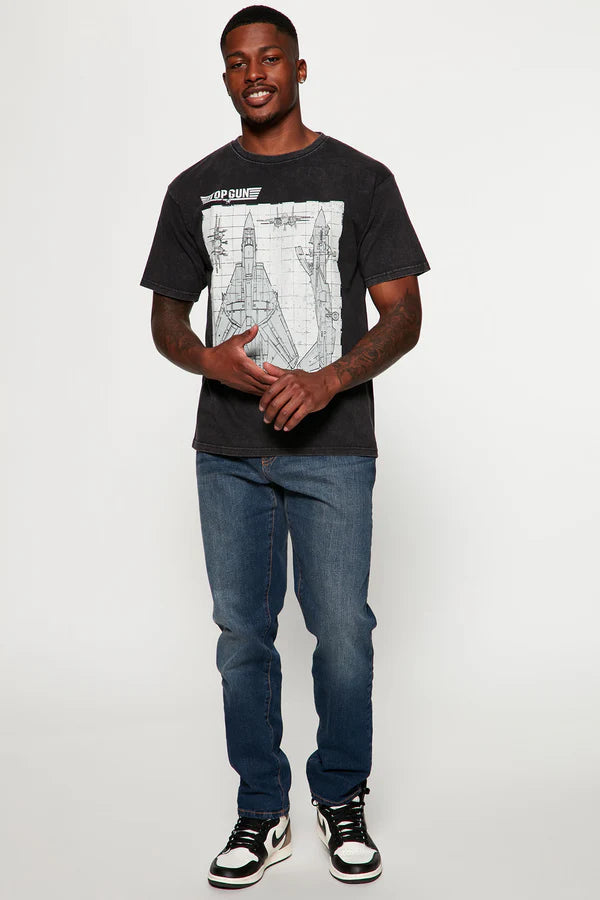 Mike Straight Taper Jeans - Dark Wash